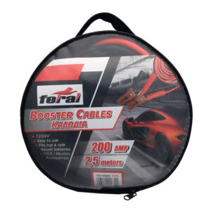 Feral Καλώδια Εκκίνησης Μπαταρίας Αυτοκινήτου 200A 2.5mΚωδικός: 15330