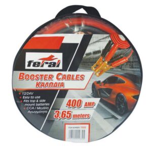 Feral Καλώδια Εκκίνησης Μπαταρίας Αυτοκινήτου 400A 3.65mΚωδικός: 15332
