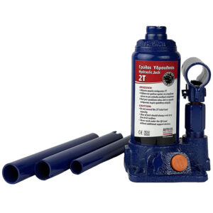 Auto Gs Υδραυλικός Γρύλος Μπουκάλας με Δυνατότητα Ανύψωσης έως 27.8εκ. και Φορτίο Βάρους έως 2 ΤόνουςΚωδικός: 0001120