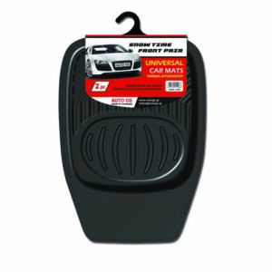 Auto Gs Μπροστινά Πατάκια Universal 2τμχ Τύπου Σκαφάκι ΜαύραΚωδικός: 21006