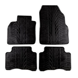 Gledring Σετ Μπροστινά και Πίσω Πατάκια 4τμχ για Renault Scenic 2003-2009 ΜαύραΚωδικός: 21802