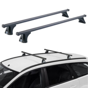 Cruz Μπάρες Οροφής Ατσάλινες Oplus SX 130εκ. Universal (Σετ με πόδια και κλειδαριά) ΜαύρεςΚωδικός: 921-365