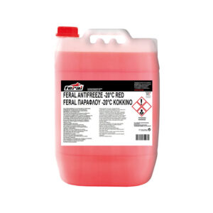 Feral Αντιψυκτικό Παραφλού Ψυγείου Αυτοκινήτου -20°C/+108°C Κόκκινο Χρώμα 20lt