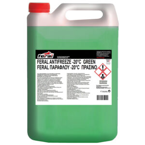 Feral Αντιψυκτικό Παραφλού Ψυγείου Αυτοκινήτου -20°C/+108°C Πράσινο Χρώμα 4lt