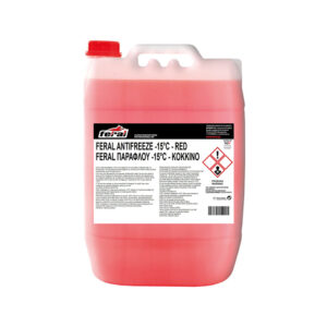 Feral Αντιψυκτικό Υγρό Ψυγείου Αυτοκινήτου -15°C/+106°C Κόκκινο Χρώμα 20lt