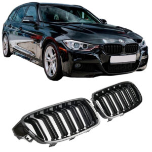 Carner Καρδιές Μάσκας για Bmw 3 F30 / F31 2011-2018 M4 Look Μαύρο ΓυαλιστερόΚωδικός: 0016228