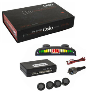 Osio Σύστημα Παρκαρίσματος Αυτοκινήτου με Οθόνη / Buzzer και 4 Αισθητήρες 18mm σε Μαύρο ΧρώμαΚωδικός: OSP-282