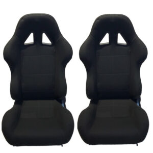 Carner Καθίσματα Bucket ''Poseidon'' από Ύφασμα Μαύρο Σετ 2τμχΚωδικός: 0018377