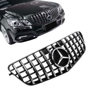 Carner Μάσκα για Mercedes-Benz E-Class W212 2009-2013 GT Amg Panamericana Look Μαύρο/Χρώμιο 1τμχΚωδικός: 0019841