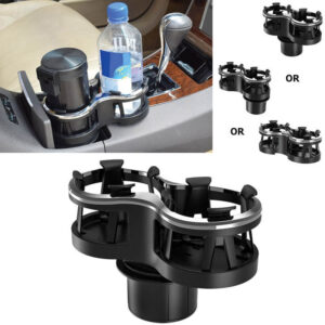 Auto Gs Ποτηροθήκη Αυτοκινήτου 2 Θέσεων για Κονσόλα Διπλή με Περιστρεφόμενη Βάση Μαύρο/ΑσημίΚωδικός: 22525