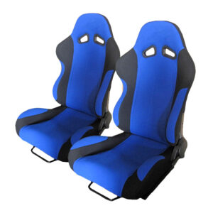 Carner Σετ Καθίσματα Bucket Υφασμάτινα Μαύρο / Μπλε 2τμχΚωδικός: 0024578