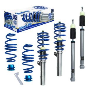 JOM Blueline Σετ Αναρτήσεις Χαμηλώματος 4τμχ για Seat Leon Skoda Octavia Volkswagen Golf Audi A3 με Ράβδο ΣτρέψεωςΚωδικός: 0025422