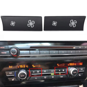 Carner Ανταλλακτικά Κουμπιά Κλιματισμού 2τμχ για BMW Σειρά 5 ΜαύροΚωδικός: 0026866