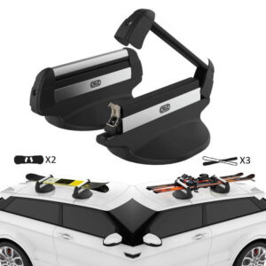 Cruz Βάσεις Οροφής Αυτοκινήτου Αλουμινίου Κατάλληλες για 3 Ζεύγη Σκι ή 2 SnowboardΚωδικός: 940-294