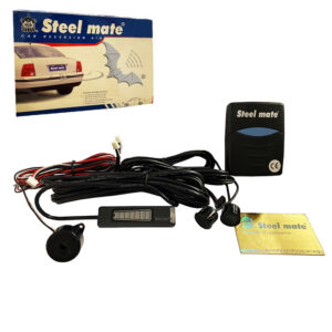 Steel Mate Σύστημα Παρκαρίσματος Αυτοκινήτου Μπροστά με Οθόνη / Buzzer και 2 Αισθητήρες 18mm σε Μαύρο ΧρώμαΚωδικός: 0029435