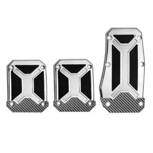 Auto Gs Σετ Πεταλιέρες Αυτοκινήτου Universal Αλουμινίου Ασημί 3τμχΚωδικός: 29465