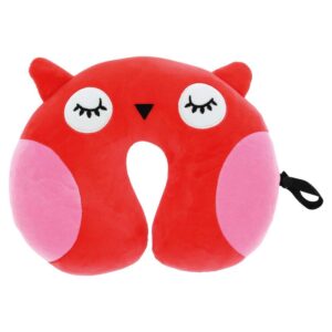 Swiss Drive Βρεφικό Μαξιλάρι Ταξιδιού Κόκκινο Κουκουβάγια