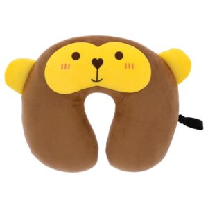 Swiss Drive Βρεφικό Μαξιλάρι Ταξιδιού Καφέ Μαϊμουδάκι