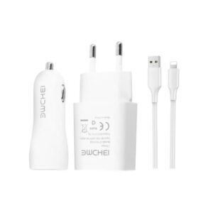 Auto Gs Φορτιστής Αυτοκινήτου με μία Θύρα: 1xUSB μαζί με Καλώδιο Lightning ΛευκόςΚωδικός: 31325