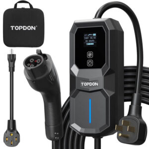 Topdon PulseQ AC Portable Φορητός Μονοφασικός Σταθμός Φόρτισης 3.7kW με Ενσωματωμένο Καλώδιο Type 2 (252318)