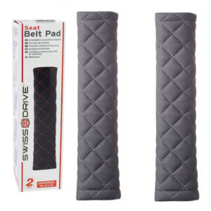 Swiss Drive Μαξιλαράκια Ζώνης Αυτοκινήτου Γκρι 2τμχ