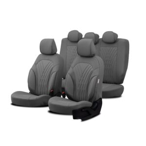 Καλύμματα Αυτοκινήτου Otom Progressive Design Universal Full Δερματίνη Σετ Εμπρός Πίσω 11 Τεμαχίων Γκρι Ρrg-103