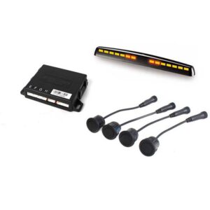 Steelmate Σύστημα Παρκαρίσματος Αυτοκινήτου Μπροστά με Οθόνη / Buzzer και 4 Αισθητήρες 18.5mm σε Μαύρο Χρώμα