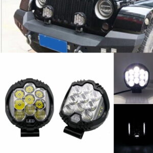 Στρογγυλός Προβολέας Αυτοκινήτου LED Universal με Λευκό Φωτισμό 1τμχΚωδικός: 001122