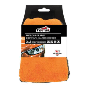 Γάντι Ειδικό Πλύσιμο Αυτοκινήτου Καθαρισμό Microfiber Mitt 3 1 26x18cm Feral Detailing Pro