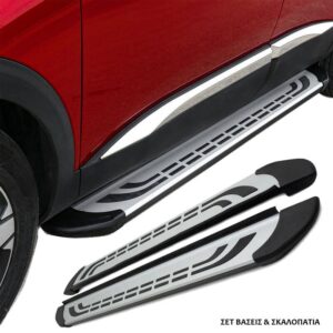 Πλαινά Σκαλοπάτια Βάσεις Ford Ranger 2006-2011 Mazda Bt-50 2007-2012 Faba Silver-black 193cmm 2 Τεμάχια ΑλουμινίουΚωδικός: 0033814