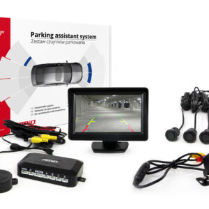 AMiO Σύστημα Παρκαρίσματος Αυτοκινήτου HD-315 με Κάμερα / Οθόνη και 4 Αισθητήρες 22mm σε Χρυσό Χρώμα Κωδικός: 01101