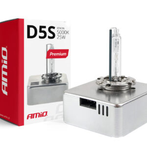 AMiO Λάμπα Αυτοκινήτου Premium D5S Xenon 5000K Ψυχρό Λευκό 25W 1τμχ