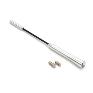 AMiO Κεραία Αυτοκινήτου Οροφής ΑΝΤΜ05 Βιδωτή 18cm με 2 Αντάπτορες για Ραδιόφωνο σε Ασημί Χρώμα Κωδικός: 01294