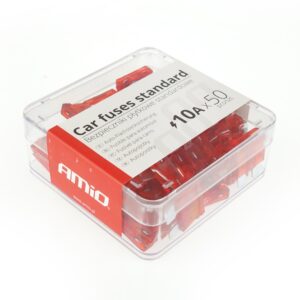 AMiO Ασφάλειες Διχαλωτές Μεγάλες 10 Amper 50τμχ Κωδικός: 01334