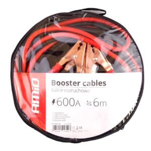 AMiO Καλώδια Εκκίνησης Μπαταρίας Αυτοκινήτου 600A 6m Κωδικός: 01340