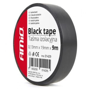 AMiO Μονωτική Ταινία 19mm x 9m Black Μαύρη