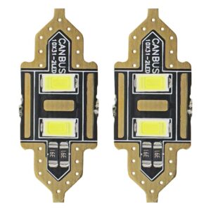 AMiO Λάμπες Αυτοκινήτου 36mm 2xSMD 5730 Canbus LED 5600K Λευκό 12V 2τμχ /AM