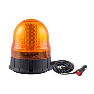 AMiO Φάρος Αυτοκινήτου LED 12 / 24V Αδιάβροχος 10cm με Πορτοκαλί Φωτισμό Κωδικός: 01502