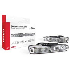 AMiO DRL 506HP Αδιάβροχα Φώτα Ημέρας Αυτοκινήτου σε σχήμα Μπάρας LED Universal 12 / 24V 506W 2τμχ Κωδικός: 01522