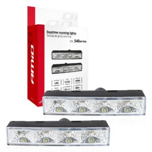 AMiO LED Universal 12 / 24V 6W 4.7cm με Λευκό Φωτισμό 2τμχ Κωδικός: 0021287
