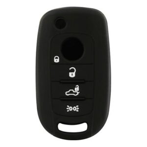 Θήκη Κλειδιού Type-4 από Σιλικόνη με 3 Κουμπιά για Fiat σε Μαύρο Χρώμα Κωδικός: L0153.9