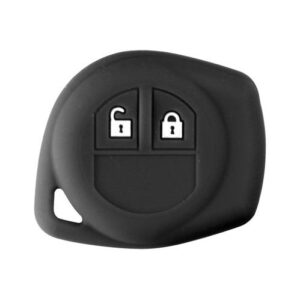 Θήκη Κλειδιού Type-3 από Σιλικόνη με 2 Κουμπιά για Nissan / Suzuki σε Μαύρο Χρώμα Κωδικός: L0154.3