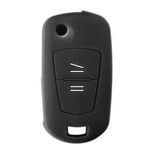 Θήκη Κλειδιού Type-1 από Σιλικόνη με 2 Κουμπιά για Opel σε Μαύρο Χρώμα Κωδικός: L0154.9