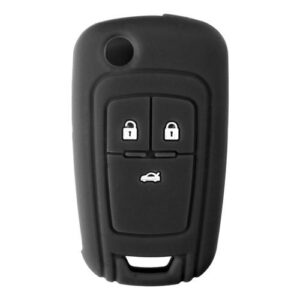 Θήκη Κλειδιού Type-2 από Σιλικόνη με 3 Κουμπιά για Opel σε Μαύρο Χρώμα Κωδικός: L0155.0