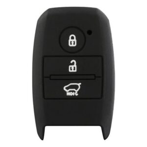Θήκη Κλειδιού Type-4 από Σιλικόνη με 3 Κουμπιά για Hyundai / Kia σε Μαύρο Χρώμα Κωδικός: L0155.4