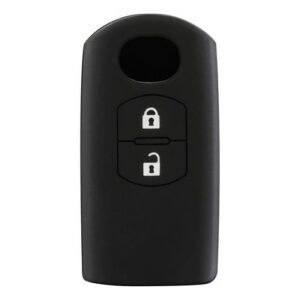 Θήκη Κλειδιού Type-1 από Σιλικόνη με 2 Κουμπιά για Mazda σε Μαύρο Χρώμα Κωδικός: L0157.9