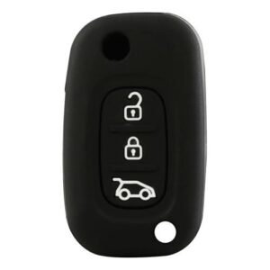Θήκη Κλειδιού Type-1 από Σιλικόνη με 3 Κουμπιά για Smart σε Μαύρο Χρώμα Κωδικός: L0158.9