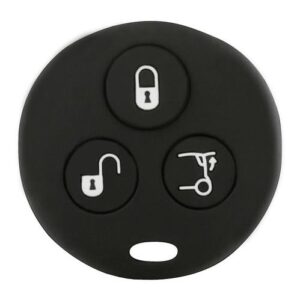 Θήκη Κλειδιού Type-3 από Σιλικόνη με 3 Κουμπιά για Smart σε Μαύρο Χρώμα Κωδικός: L0159.1