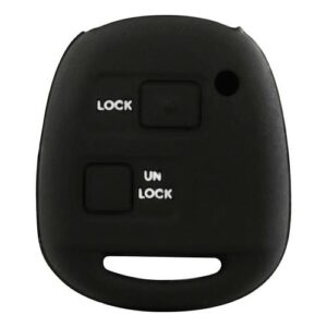 Θήκη Κλειδιού Type-2 από Σιλικόνη με 2 Κουμπιά για Toyota σε Μαύρο Χρώμα Κωδικός: L0159.4