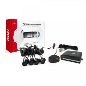 AMiO Σύστημα Παρκαρίσματος Αυτοκινήτου Gold με Buzzer και 8 Αισθητήρες σε Μαύρο Χρώμα Κωδικός: 01604